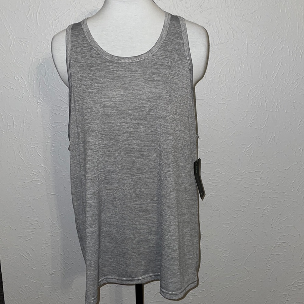 RealEssentials Gray Racerback Tank Top NWT XL